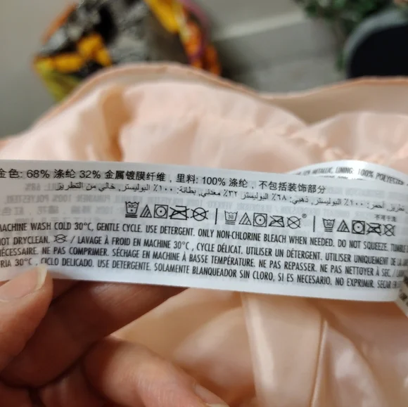 Disney Store Girl's "Belle" Pink Embroidered & Sequinned Rose Patterned Dress - Picture 10 of 11